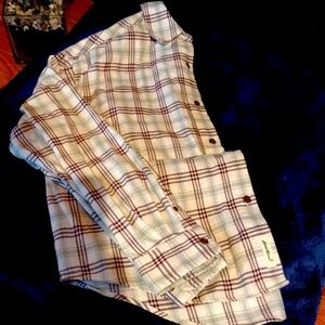 Eddie Bauer Flannel shirt size Large in excellent condition!